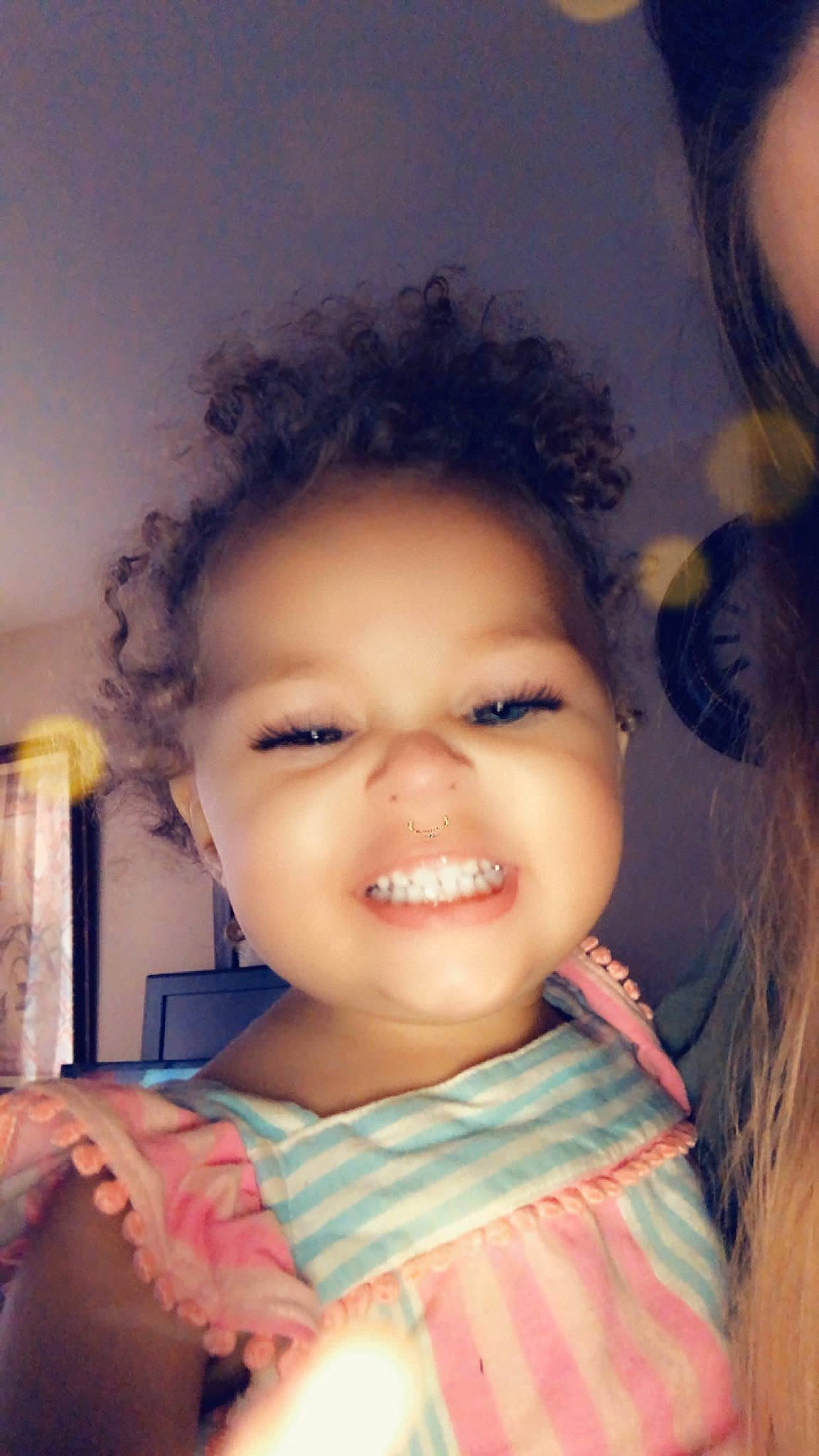 Heidi joined the competition — help win amazing prizes! beauty, black_hair, cheek, child, chin, eye, eyebrow, face, facial_expression, forehead, hair, hairstyle, happy, head, human, joy, lip, nose, person, skin