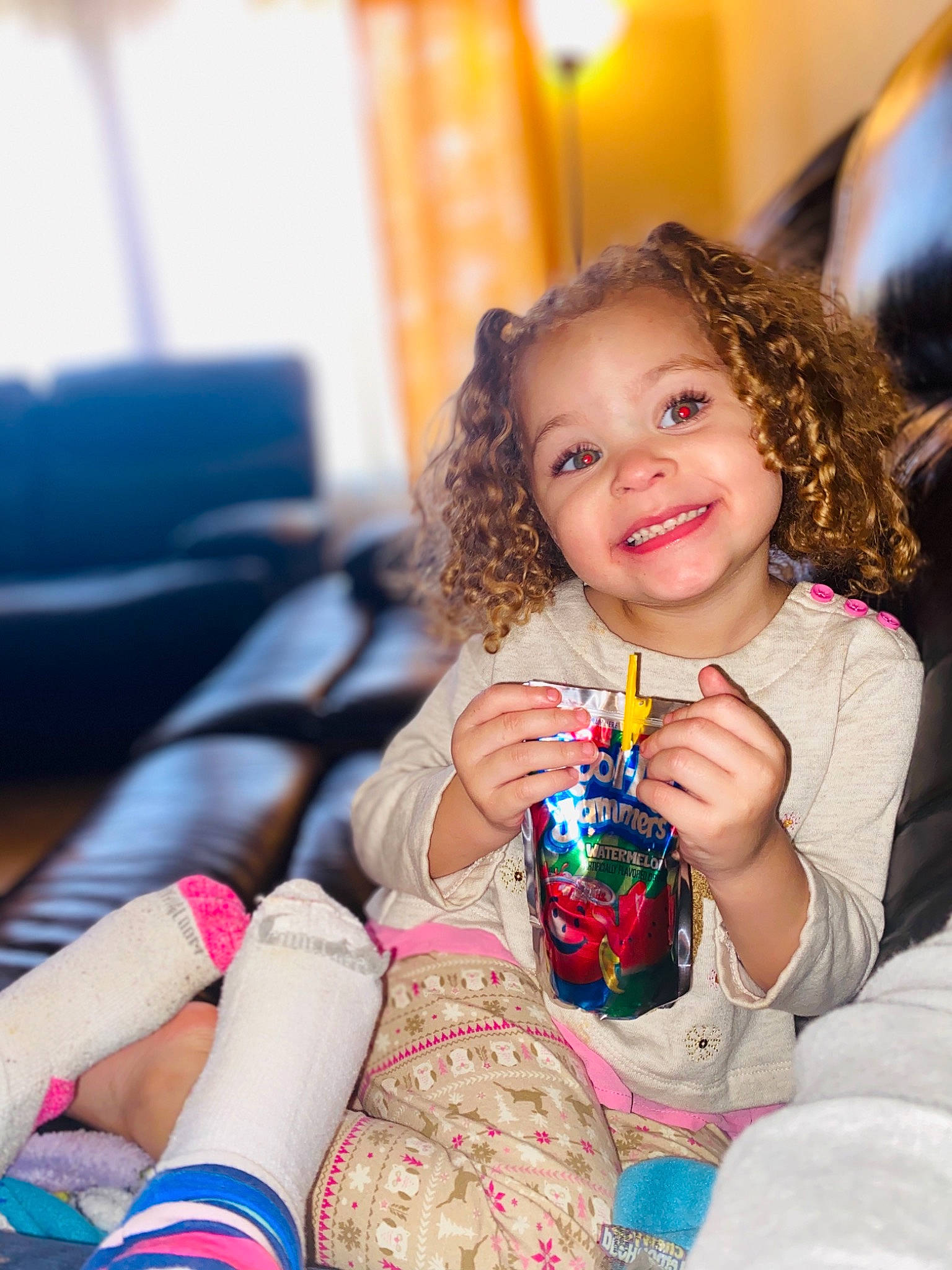 Heidi is registered to the contest to win money with this photo: child, drink, fun, happy, joy, leisure, party, people, person, play, sitting, smile, style, summer, toddler, vacation