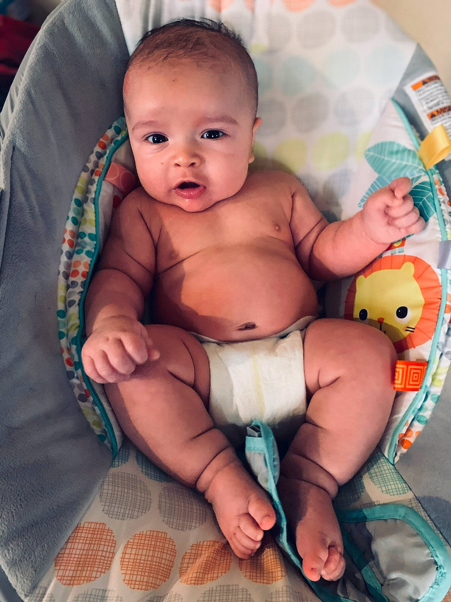 Kyzer joined the competition — help win amazing prizes! abdomen, baby, baby_products, cheek, child, eye, face, finger, head, iris, leg, lip, mouth, muscle, nose, person, product, sitting, skin, toddler