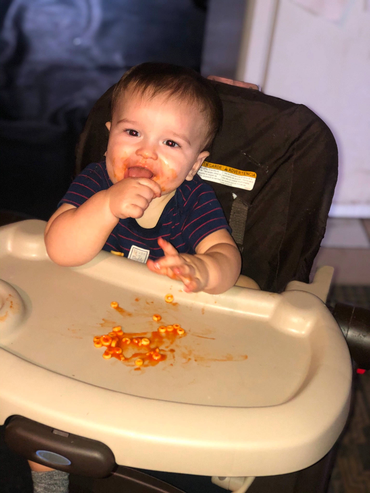 Kyzer joined the competition — help win amazing prizes! baby, baby_food, birthday, cake, cheek, child, comfort_food, eating, food, party, person, product, side_dish, sitting, skin, smile, toddler