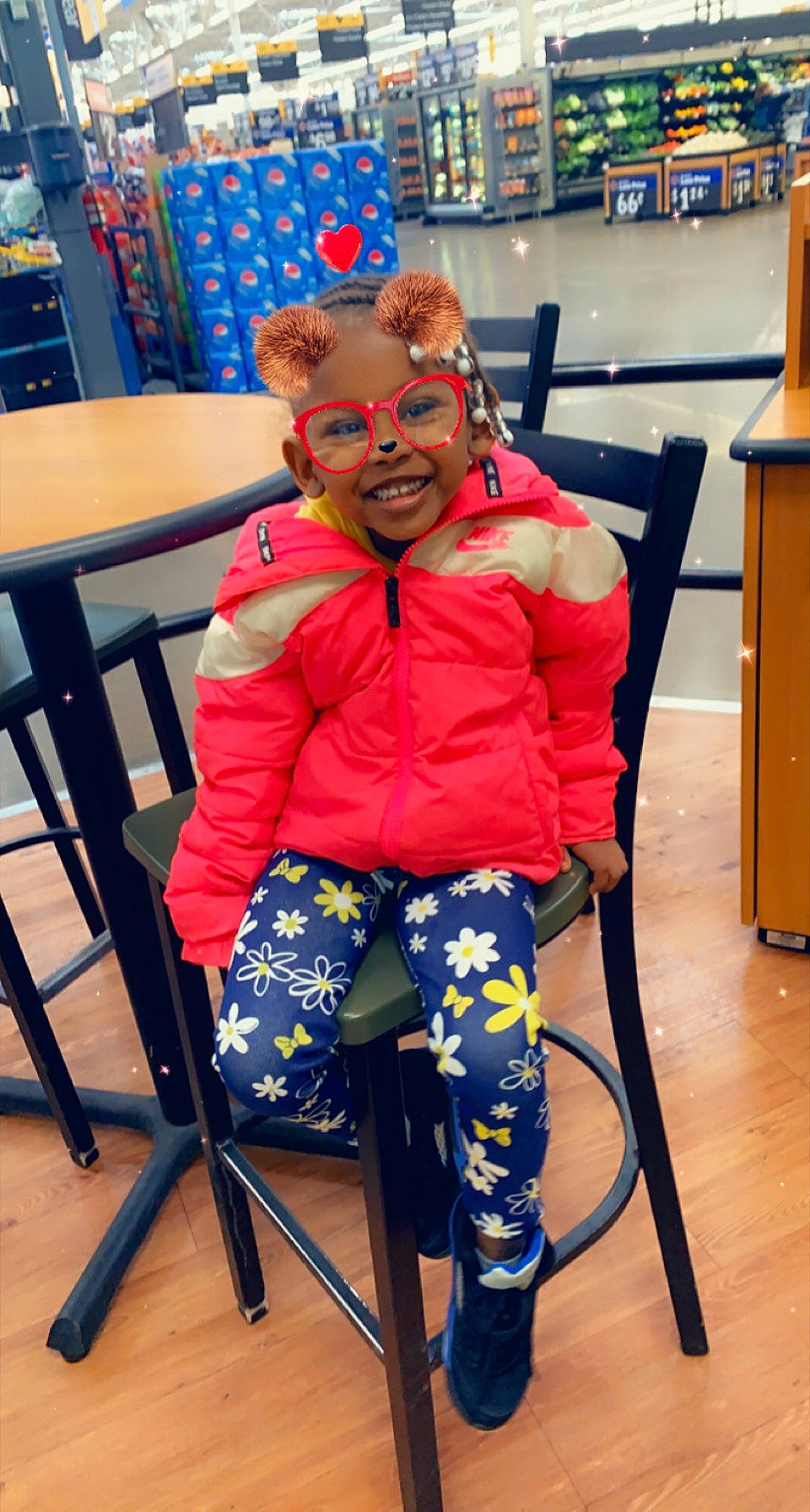 Brooklynn joined the competition — help win amazing prizes! blue, chair, child, costume, electric_blue, event, eyewear, fictional_character, flooring, fun, furniture, happy, headwear, joy, leisure, person, personal_protective_equipment, recreation, room, sitting