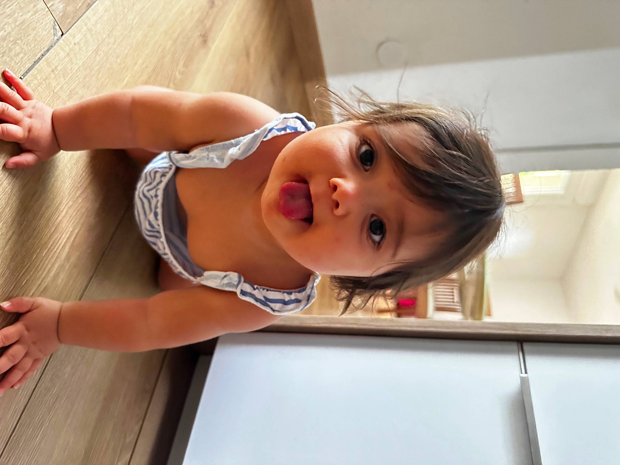 Chiara a rejoint le concours — aidez-le/la à gagner de superbes lots ! baby, baby_toddler_clothing, cheek, chest, child, dress, elbow, eyelash, face, happy, joint, mouth, nose, person, shoulder, skin, smile, thigh, toddler, trunk