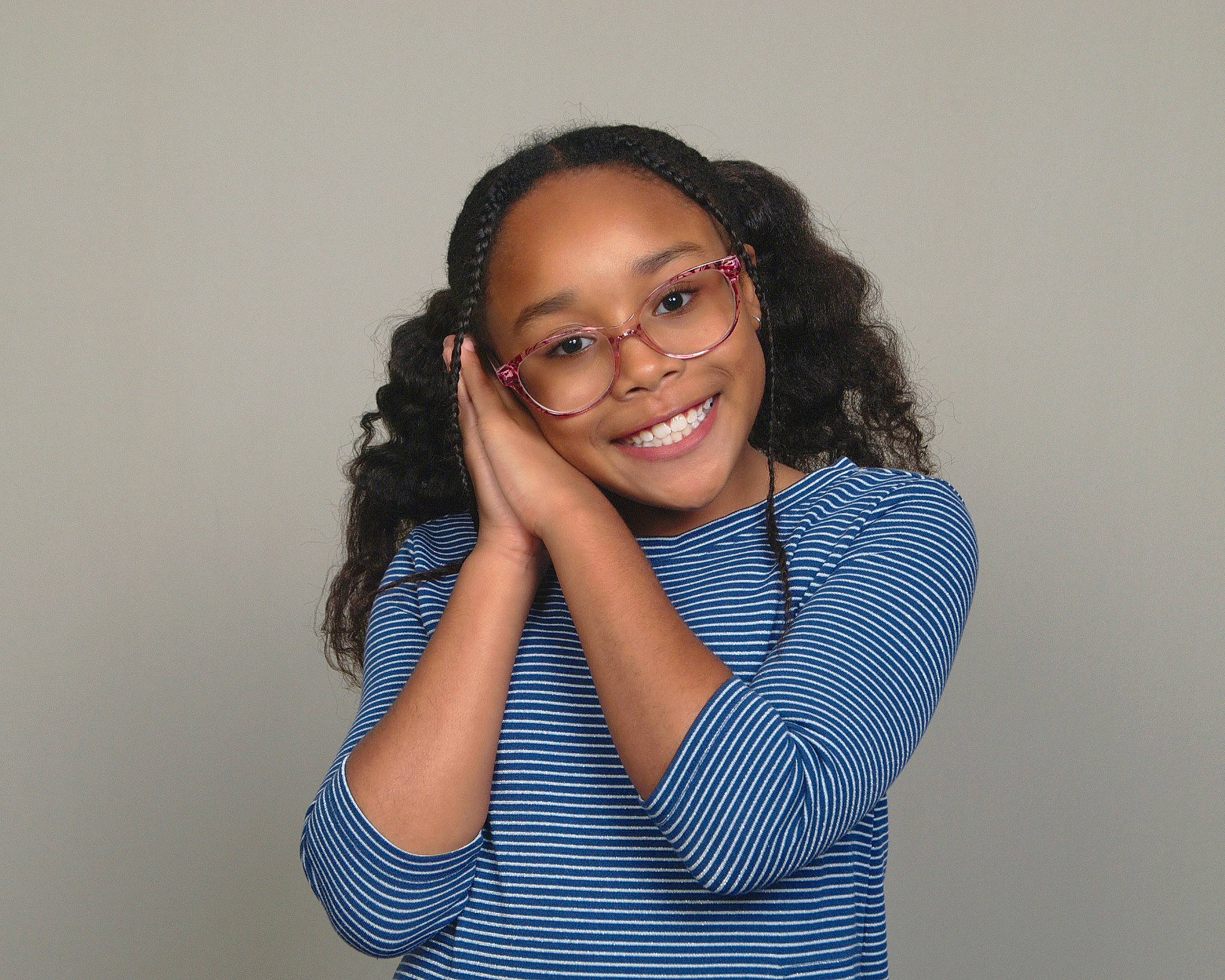 Janelle is registered to the contest to win money with this photo: cheek, chin, clothing, eyebrow, eyewear, facial_expression, fashion, flash_photography, gesture, glasses, hand, jaw, joint, joy, lip, neck, person, shoulder, sleeve, smile