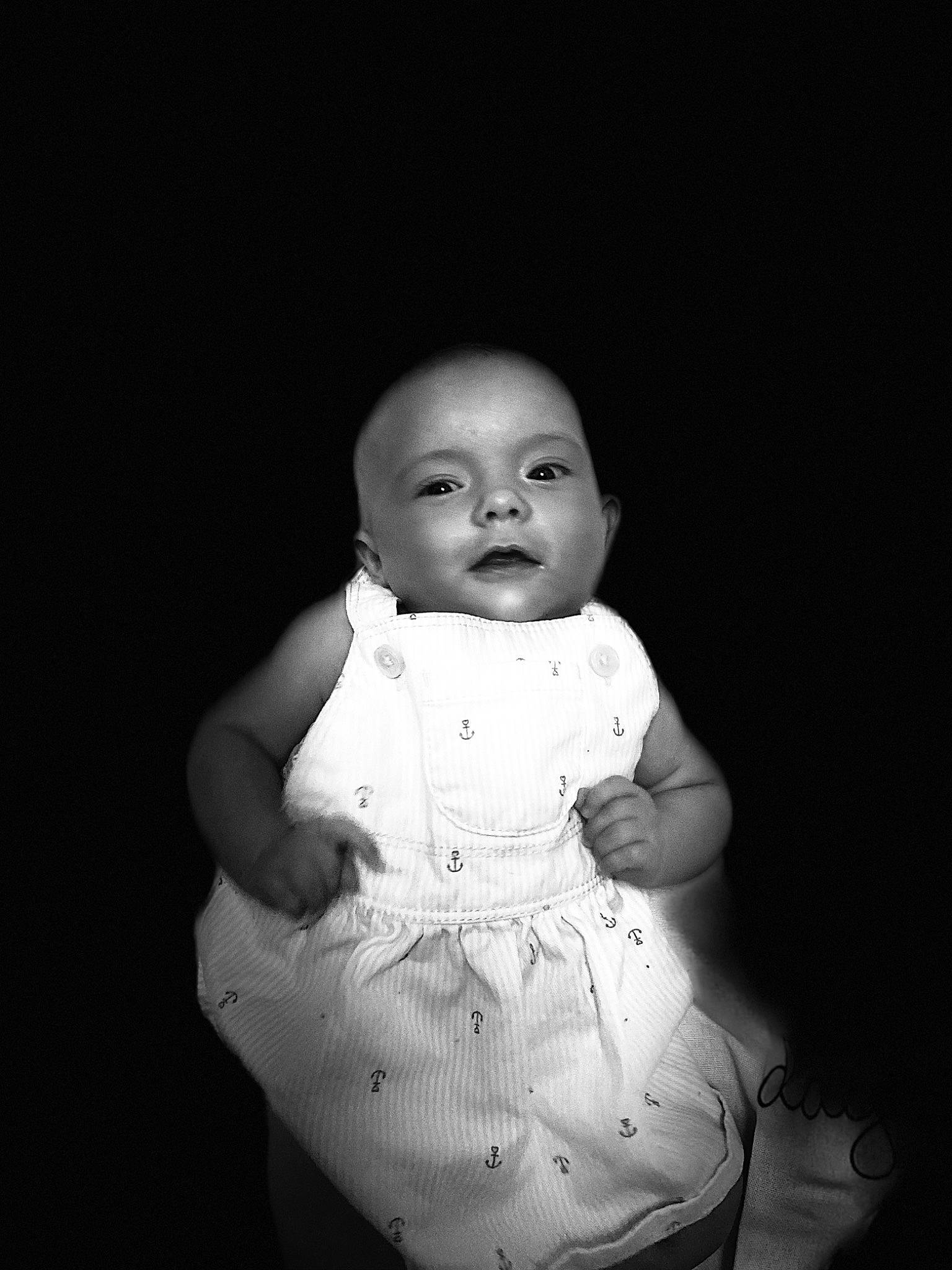 Aria joined the competition — help win amazing prizes! abdomen, baby, baby_toddler_clothing, black_and_white, cheek, child, finger, flash_photography, iris, lip, monochrome, monochrome_photography, person, photo_shoot, portrait, portrait_photography, skin, sleeve, standing, style
