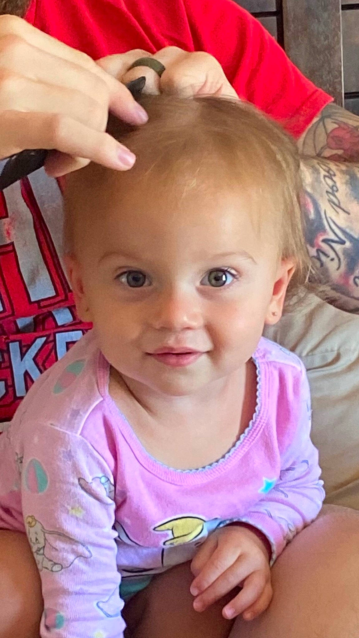 Remi joined the competition — help win amazing prizes! baby, blond, cheek, child, chin, ear, eye, eyebrow, face, finger, forehead, hair, hairstyle, head, lip, nose, person, pink, play, skin