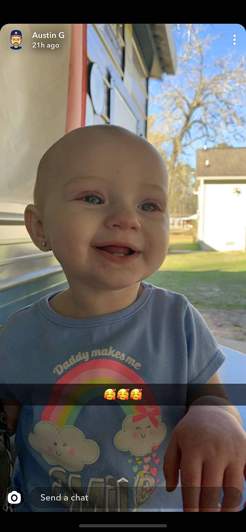 Carleigh joined the competition — help win amazing prizes! baby, cheek, child, chin, ear, eye, face, facial_expression, forehead, happy, head, headwear, laugh, lip, mouth, nose, organ, person, skin, smile