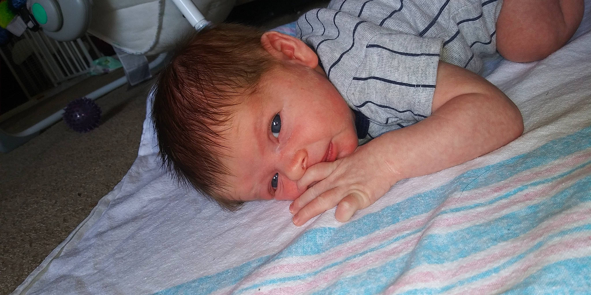 Daxton joined the competition — help win amazing prizes! baby, bedtime, cheek, child, chin, ear, eye, eyebrow, face, finger, forehead, hand, head, iris, lip, mouth, muscle, nose, person, skin
