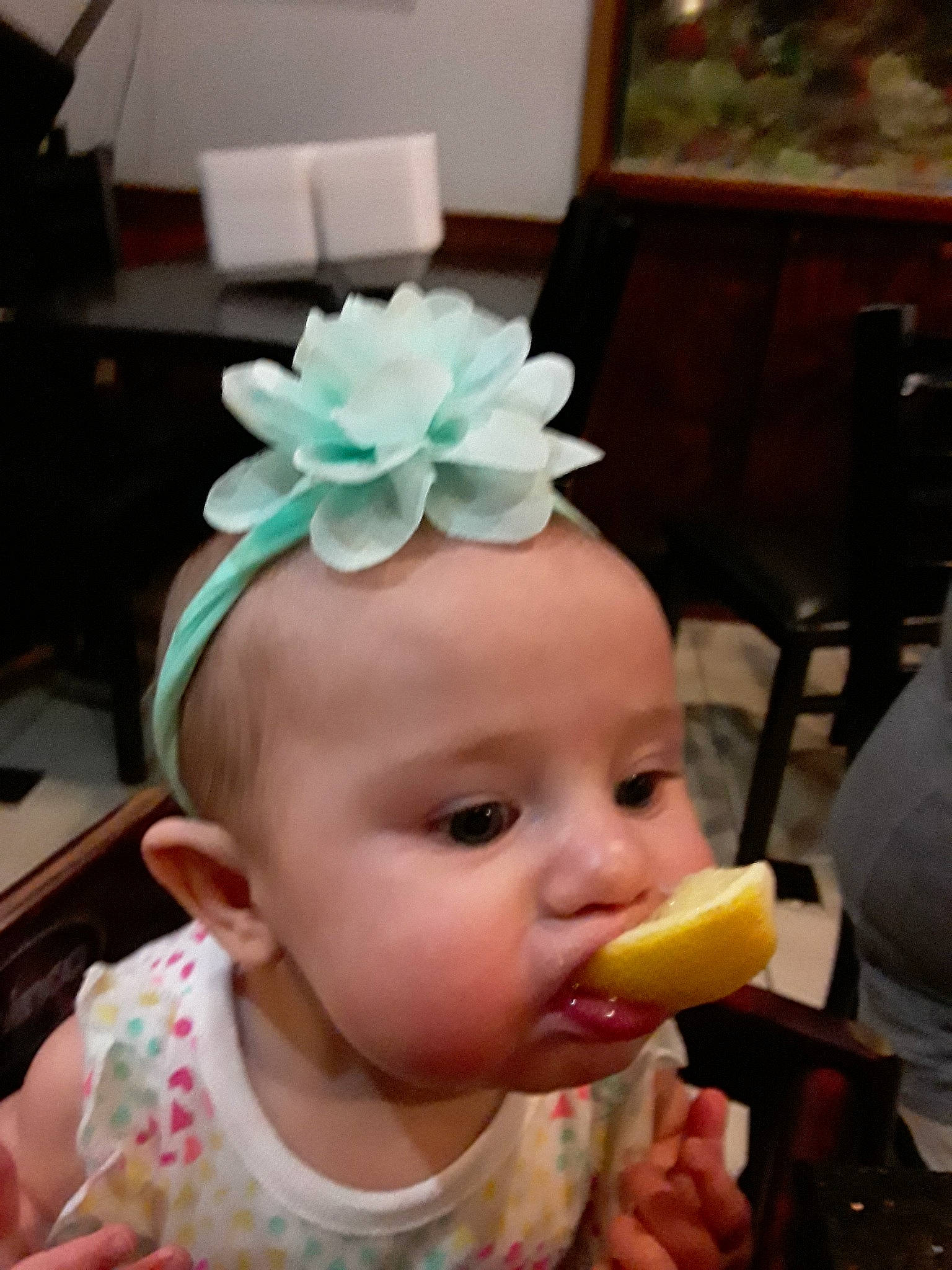Gracelyn joined the competition — help win amazing prizes! baby, cheek, child, ear, fashion_accessory, hair_accessory, head, headband, headgear, headpiece, person, pink, toddler