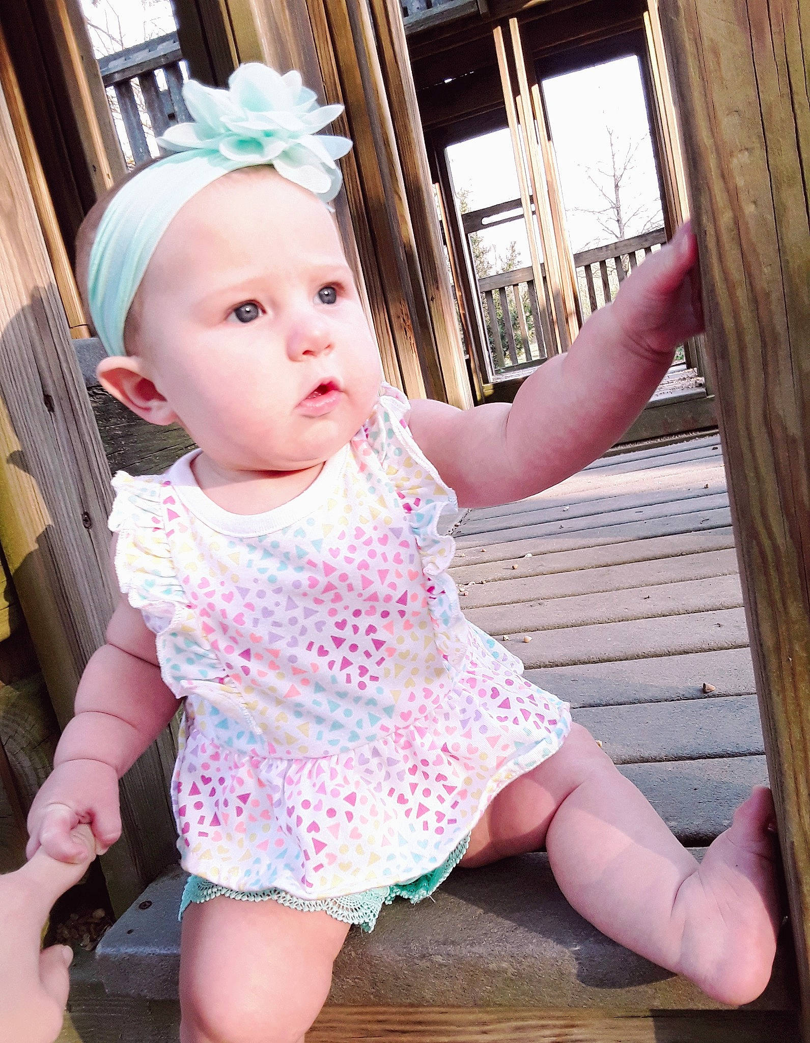 Gracelyn is registered to the contest to win money with this photo: baby, baby_toddler_clothing, beauty, cheek, child, child_model, clothing, daughter, dress, pattern, person, pink, skin, sleeve, smile, toddler