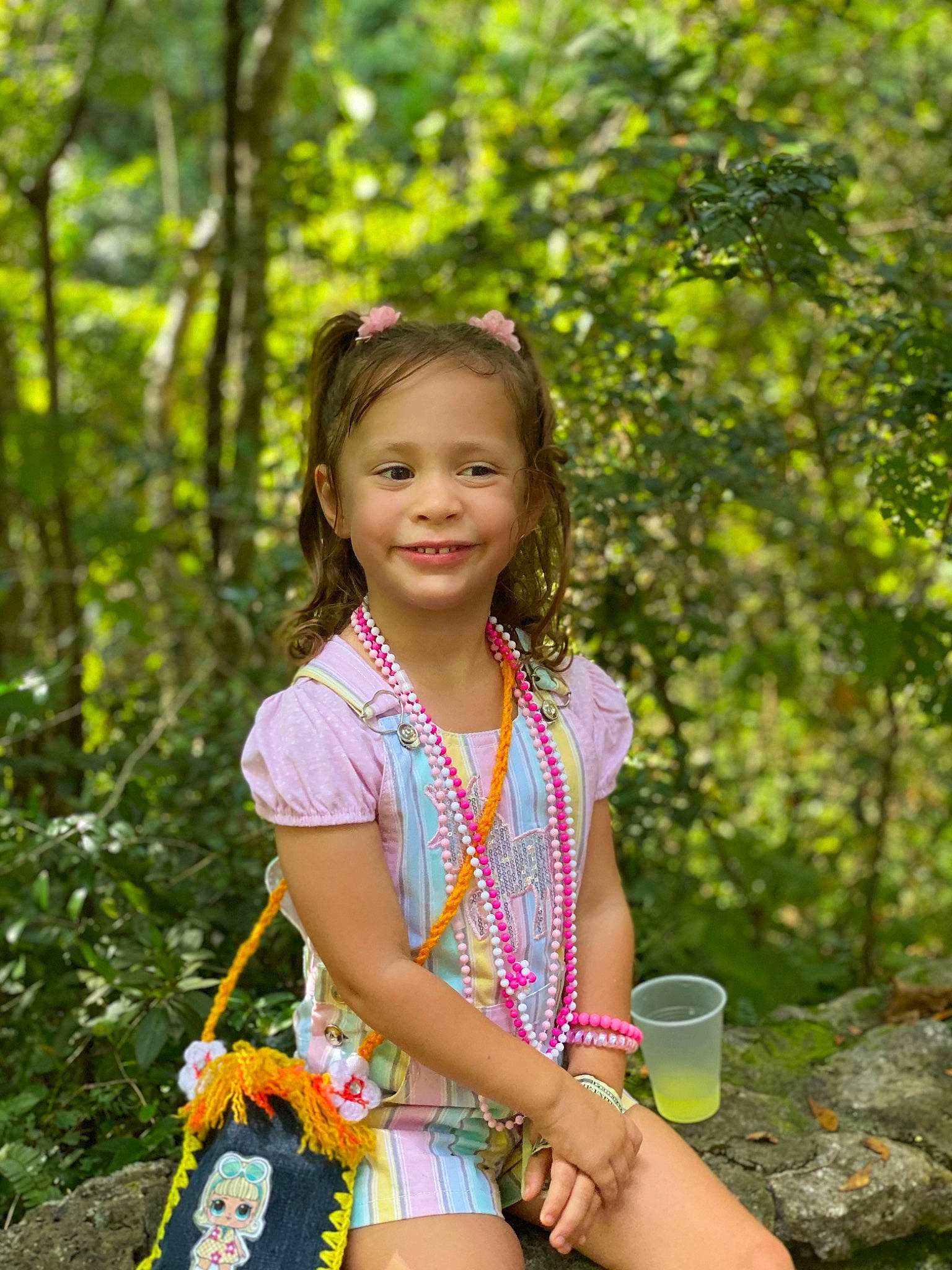 Lillyana joined the competition — help win amazing prizes! child, child_model, forest, fun, happy, joy, leisure, people_in_nature, person, photography, plant, recreation, smile, spring, summer, sunlight, toddler, tree, vacation, yellow