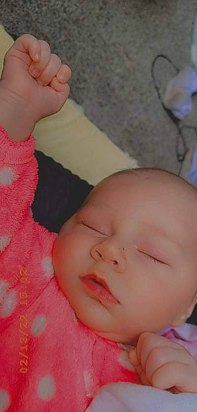 Paris joined the competition — help win amazing prizes! baby, baby_toddler_clothing, beauty, cheek, close_up, comfort, eyebrow, eyelash, finger, gesture, head, iris, lip, mouth, nose, person, pink, skin, textile, thumb