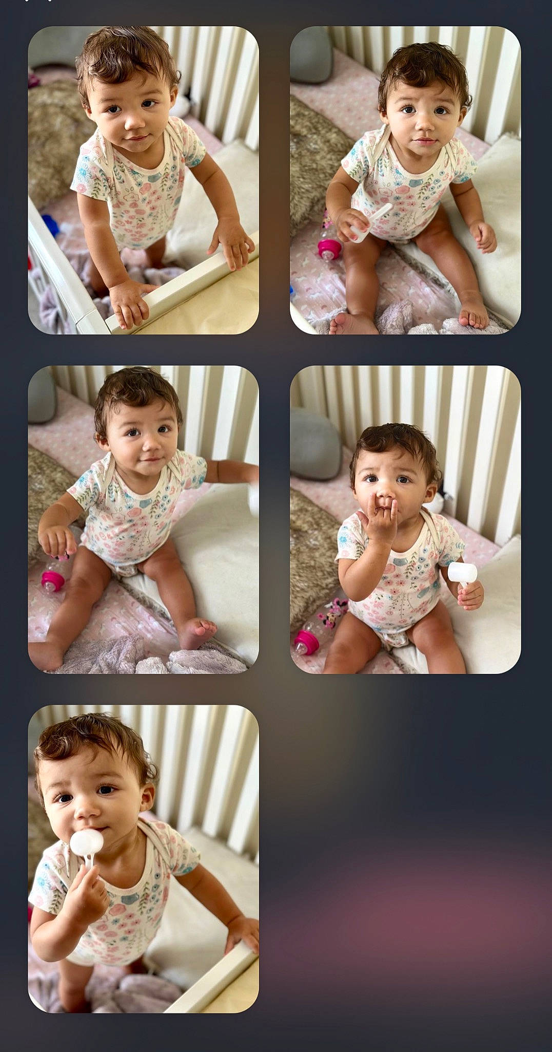 Lila is registered to the contest to win money with this photo: arm, baby, baby_toddler_clothing, child, dress, facial_expression, flash_photography, gesture, hairstyle, hand, happy, human, joy, people, person, photograph, pink, product, skin, sleeve