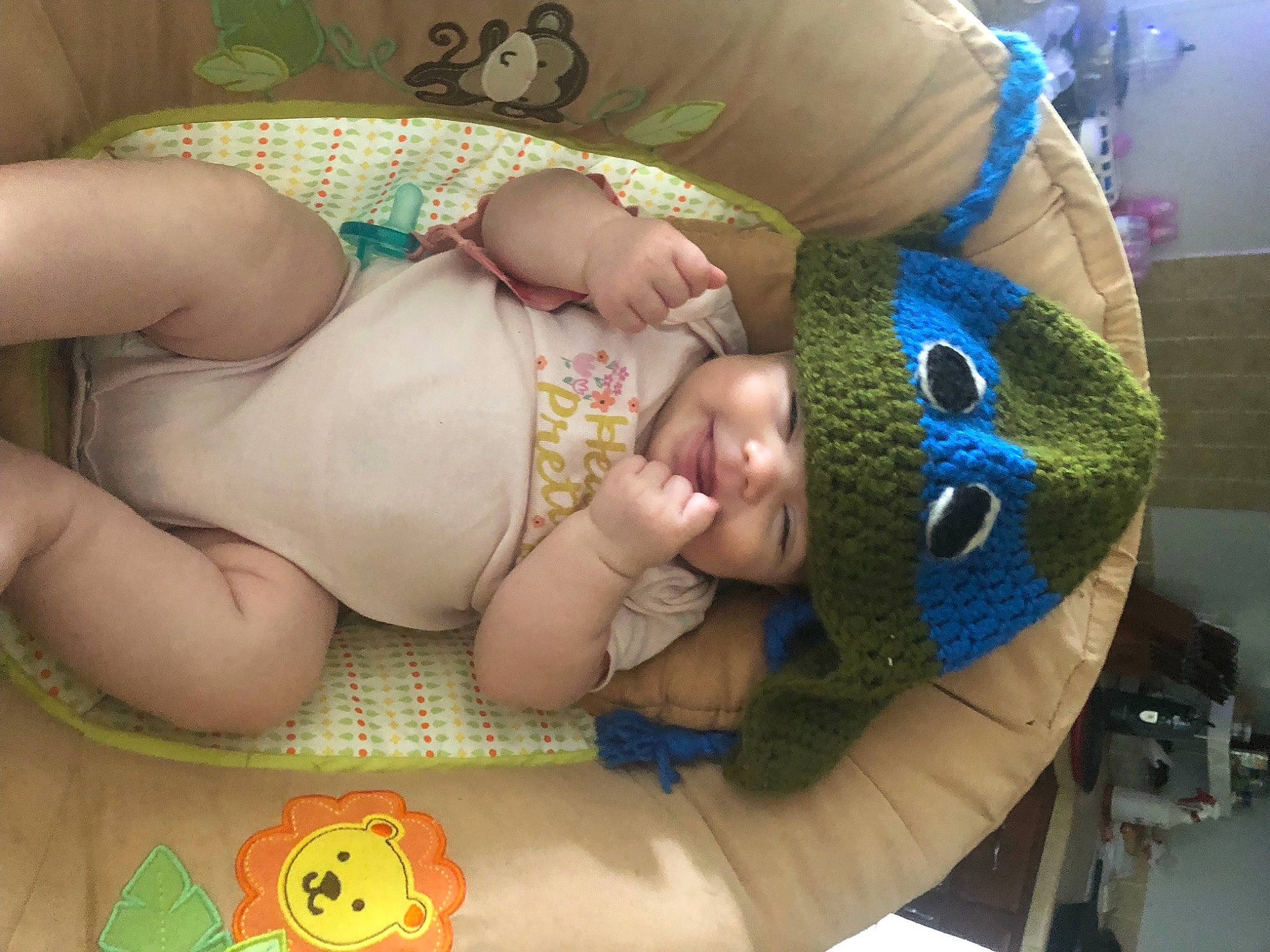 Bexley joined the competition — help win amazing prizes! abdomen, baby, baby_products, baby_toddler_clothing, chest, child, comfort, diaper, foot, happy, headwear, human_leg, mouth, nail, pattern, person, room, thigh, thumb, toddler