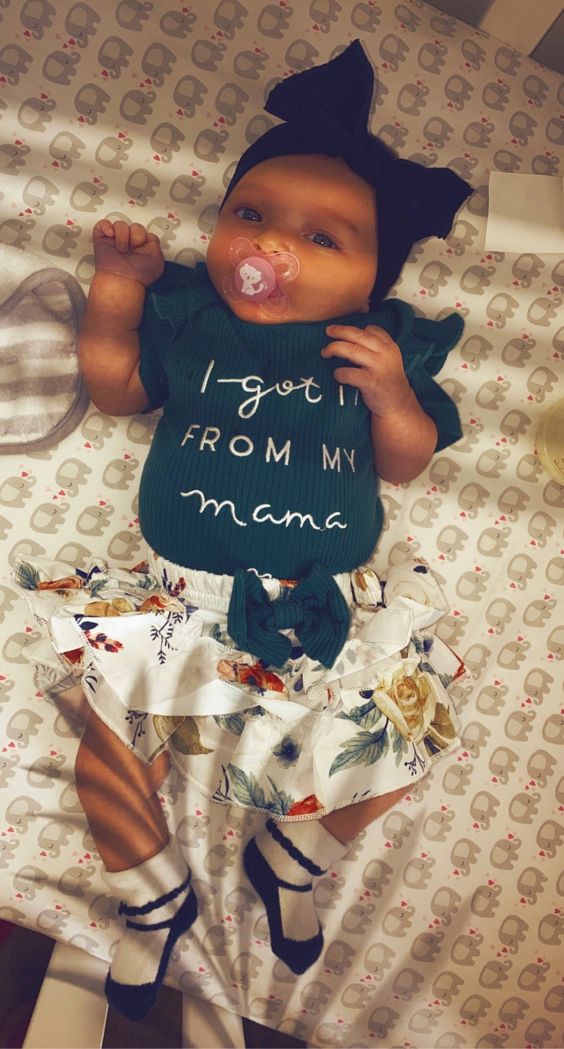Kaylynn joined the competition — help win amazing prizes! baby, baby_toddler_clothing, beauty, brown, cap, child, doll, fashion_accessory, font, handwriting, happy, hat, nail, pattern, person, pink, room, sun_hat, textile, toddler