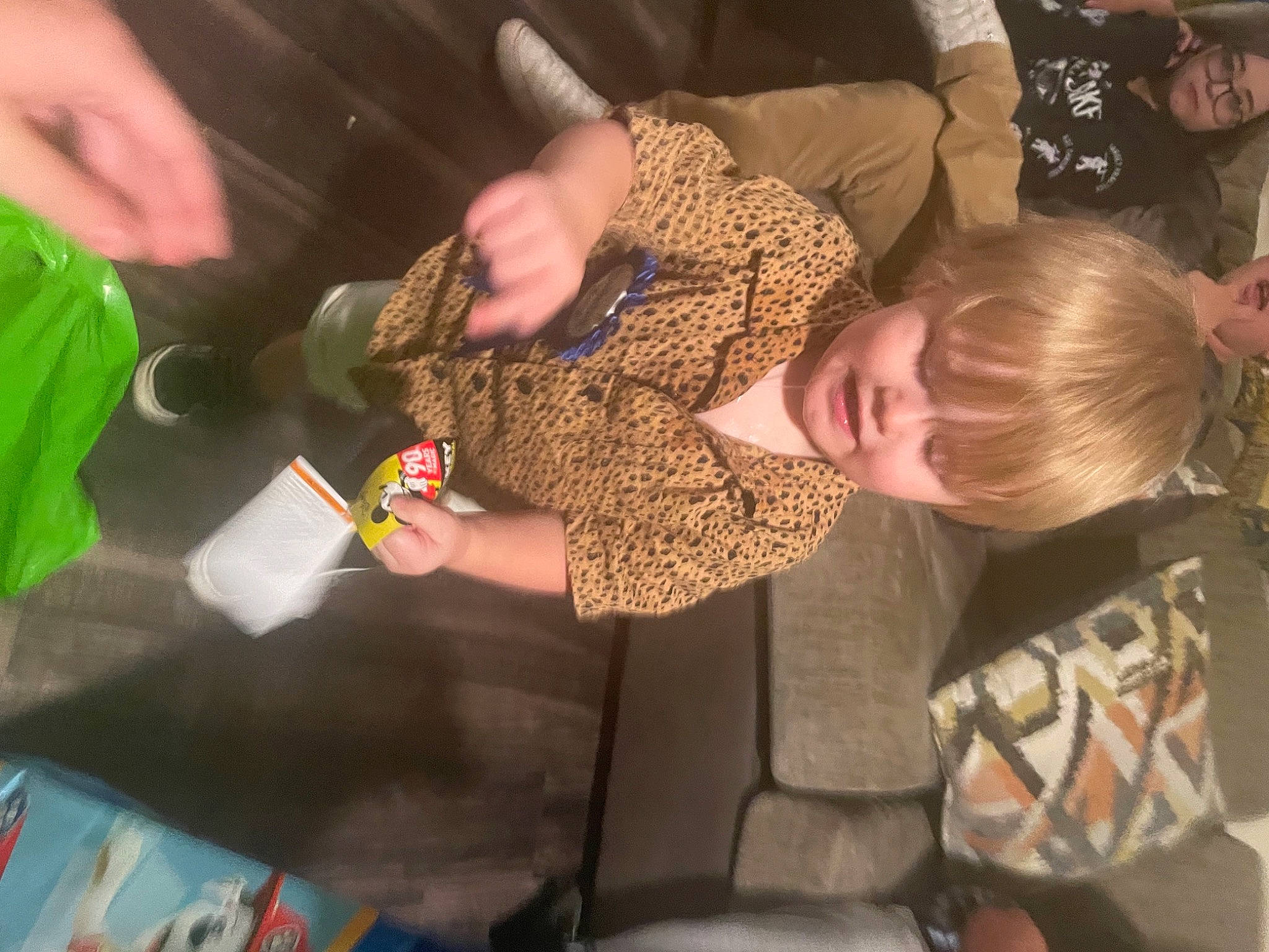 Greysen joined the competition — help win amazing prizes! adaptation, child, design, event, finger, fun, gesture, hand, mammal, nail, person, play, recreation, room, sharing, t_shirt, thumb, toddler, tree, vertebrate