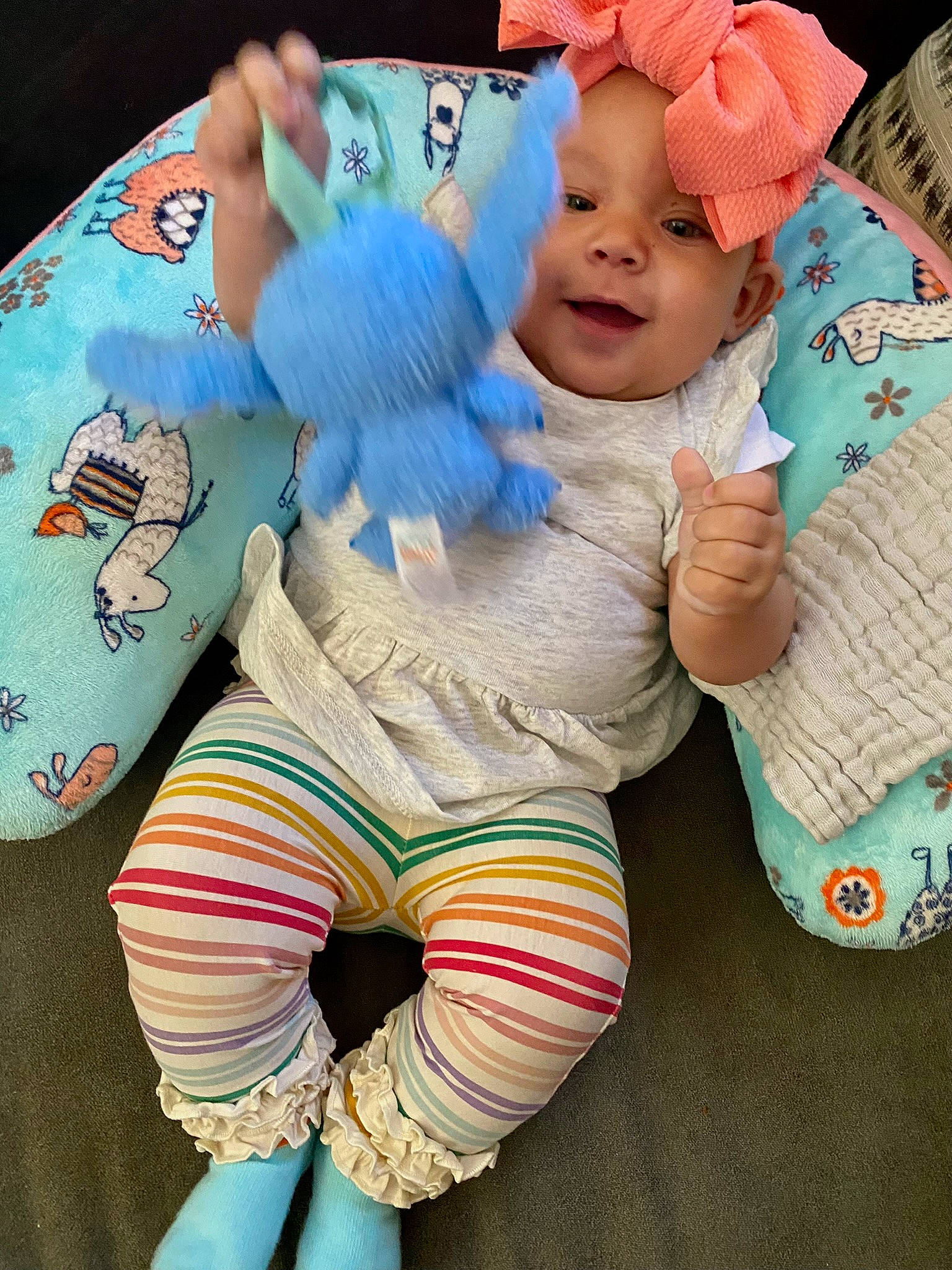 Serenity joined the competition — help win amazing prizes! baby, baby_products, baby_sleeping, baby_toddler_clothing, cheek, child, comfort, finger, happy, head, headgear, headwear, lap, person, pink, sitting, skin, sleeve, smile, sock
