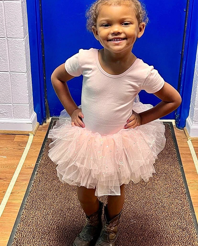 Ja Ariess joined the competition — help win amazing prizes! baby_toddler_clothing, ballet_tutu, blue, child, clothing, dance, electric_blue, event, fashion_design, hairstyle, happy, human_leg, joy, leg, person, ruffle, shoulder, sleeve, smile, standing