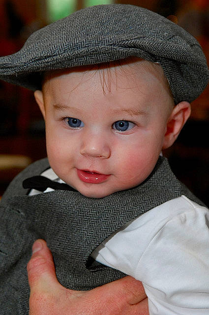 Franklin joined the competition — help win amazing prizes! baby, baby_toddler_clothing, cap, child, costume_hat, electric_blue, eye, eyelash, fedora, flash_photography, happy, hat, headwear, lip, mammal, person, skin, sleeve, smile, sun_hat