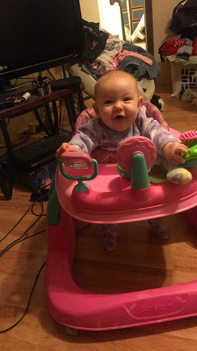 Jazmyn joined the competition — help win amazing prizes! baby, child, fun, person, play, smile, toddler, toy