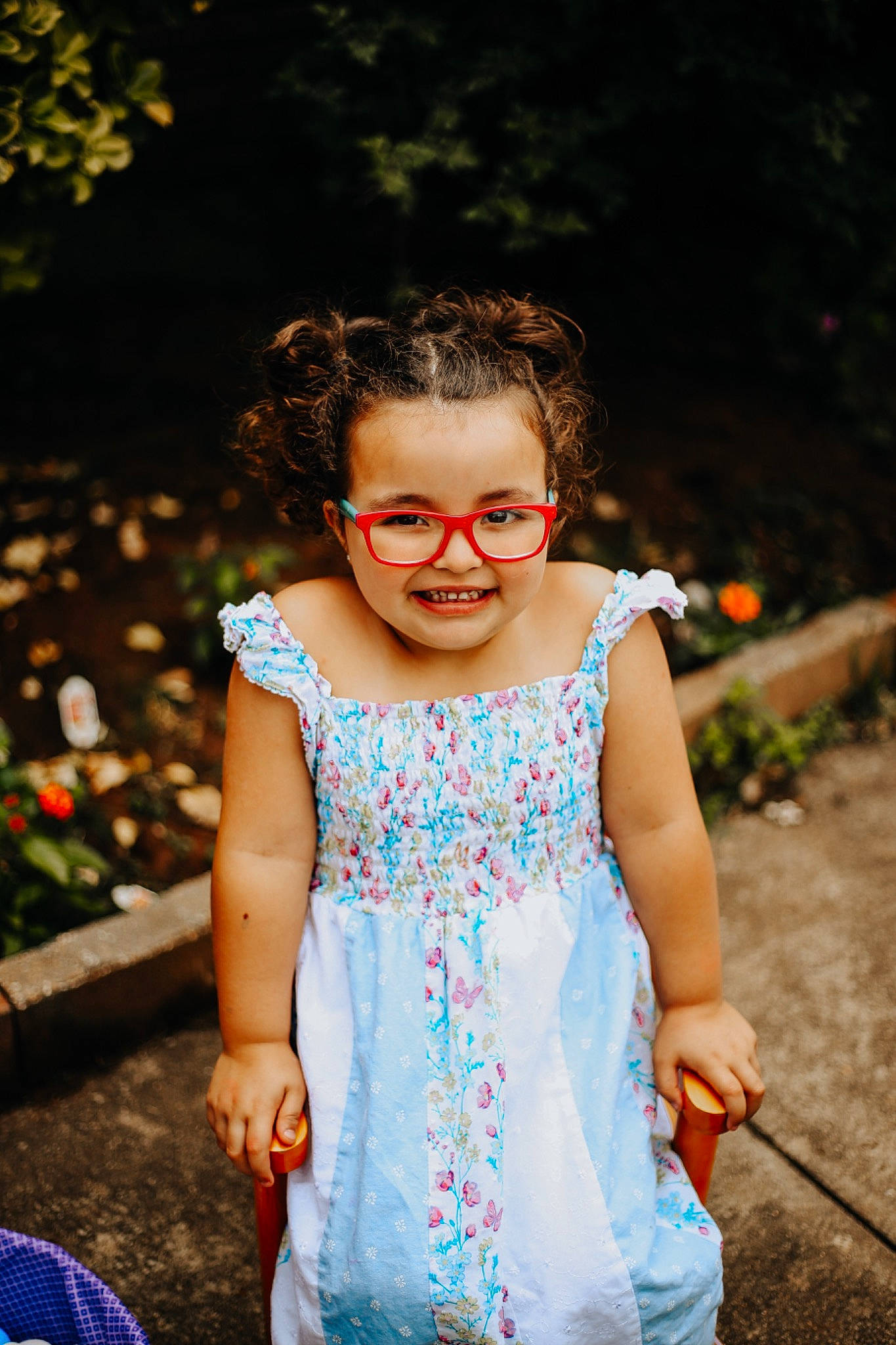 Sophia is registered to the contest to win money with this photo: beauty, blue, child, dress, eyewear, glasses, joy, lip, nose, people, person, photograph, photography, pink, smile, spring, summer, sunglasses, textile, toddler