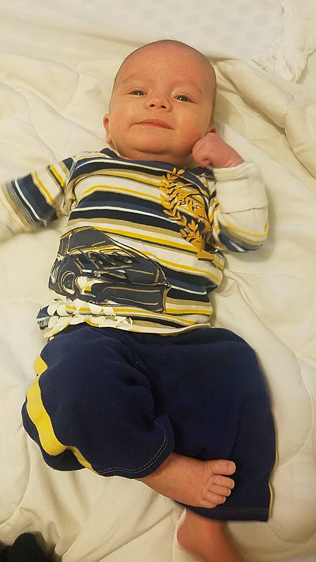 Grey joined the competition — help win amazing prizes! baby, child, person, sitting, sleep, sleeve, toddler, yellow