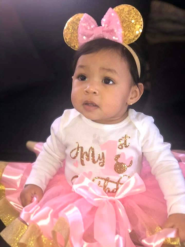 Vivianna Rose is registered to the contest to win money with this photo: baby, baby_products, baby_toddler_clothing, ballet_tutu, birthday, child, costume, ear, hair_accessory, happy, head, headgear, headpiece, party, person, pink, product, skin, smile, toddler