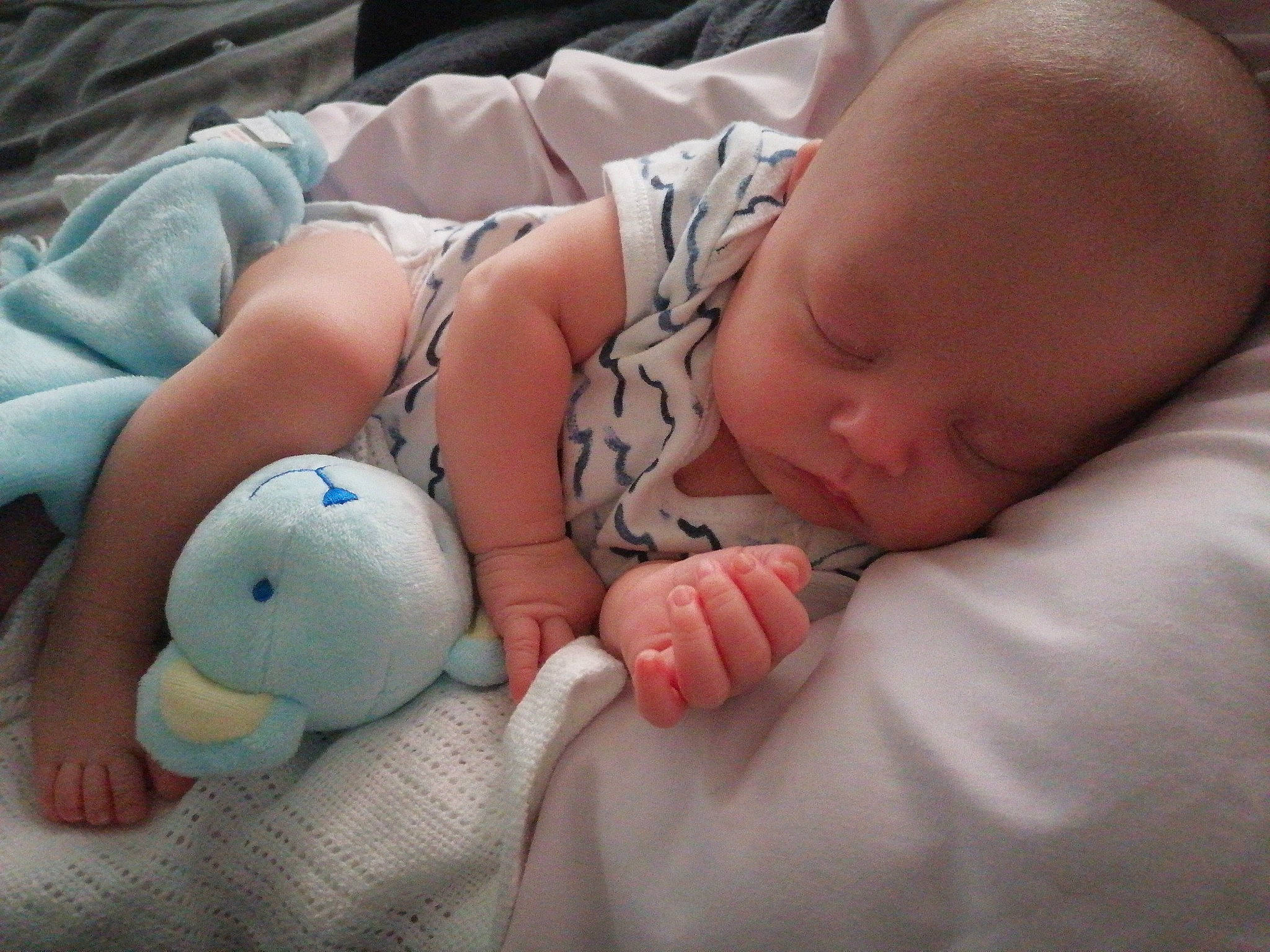 Brody joined the competition — help win amazing prizes! abdomen, baby, baby_products, baby_sleeping, bedtime, cheek, chest, child, comfort, finger, flesh, foot, human_body, linens, mammal, mouth, person, room, skin, thumb