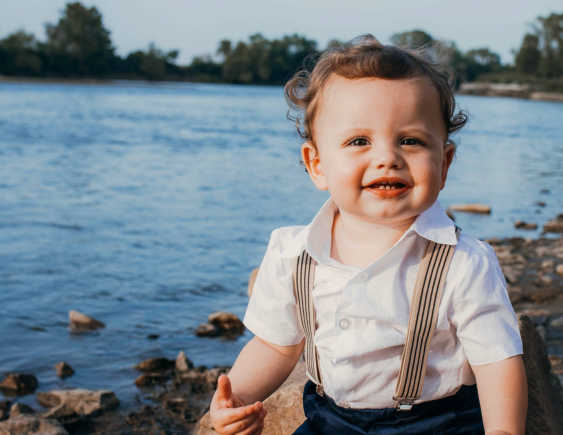 Brandon joined the competition — help win amazing prizes! baby, baby_toddler_clothing, beach, beauty, child, flash_photography, fun, happy, lake, people_in_nature, person, sitting, sky, smile, summer, t_shirt, toddler, tree, vacation, water