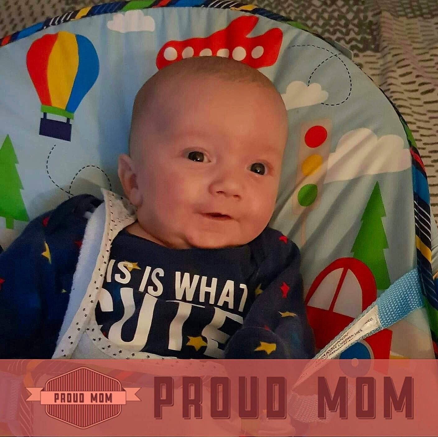 Ewan joined the competition — help win amazing prizes! boy, child, day, facial_expression, fun, infant, person, play, product, smile, toddler