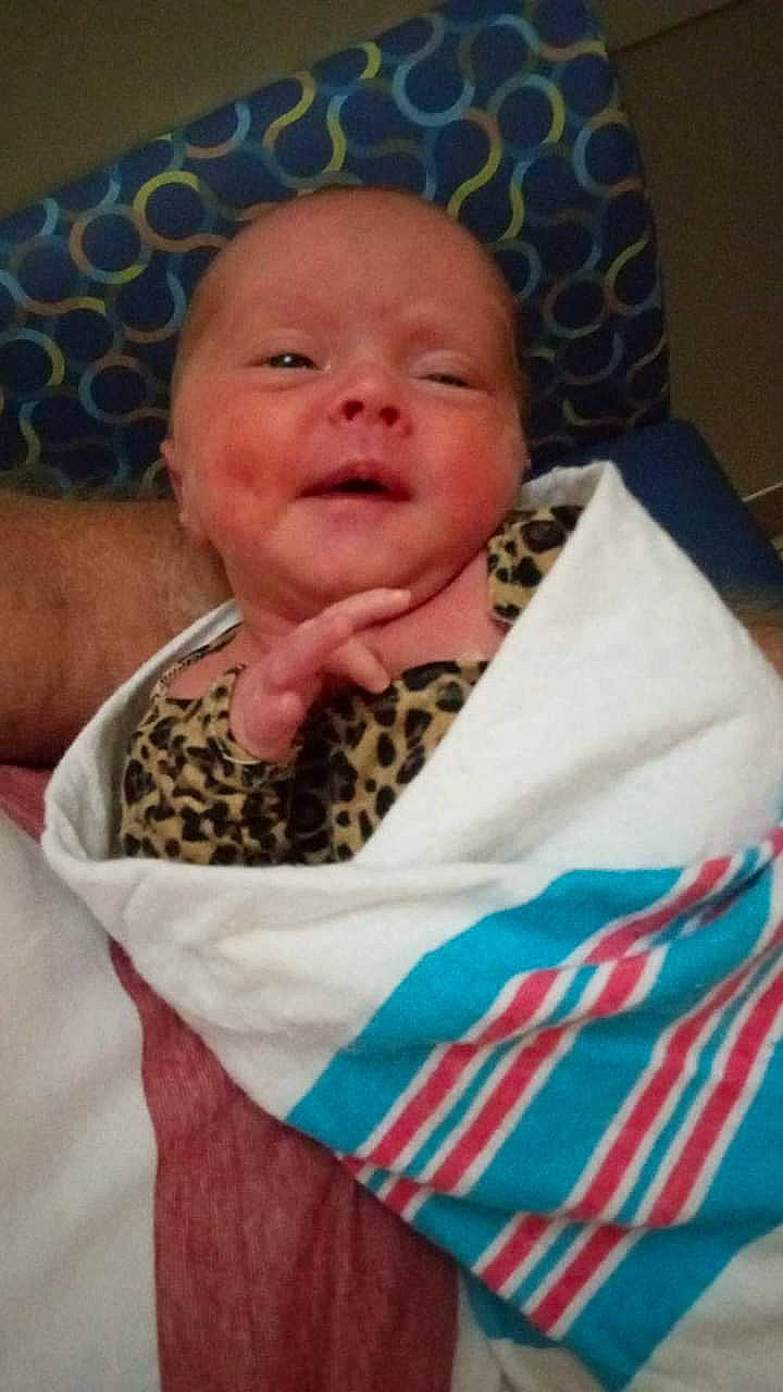 Alaina joined the competition — help win amazing prizes! baby, baby_products, baby_toddler_clothing, cheek, child, chin, comfort, event, eye, facial_expression, fun, happy, linens, mouth, nose, pattern, person, skin, sleeve, smile