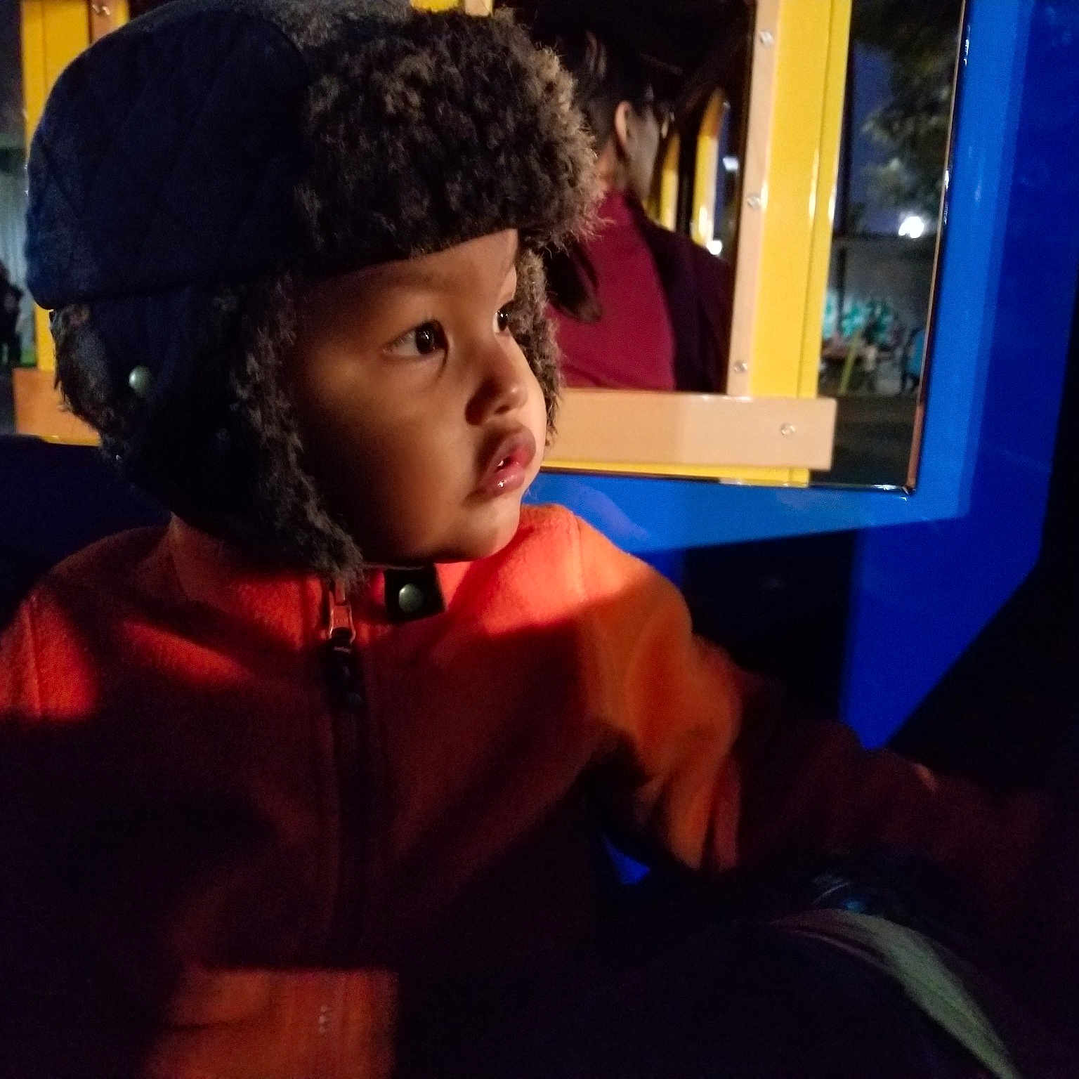 Thiago is registered to the contest to win money with this photo: cap, child, cool, ear, fun, headgear, night, photography, smile, toddler