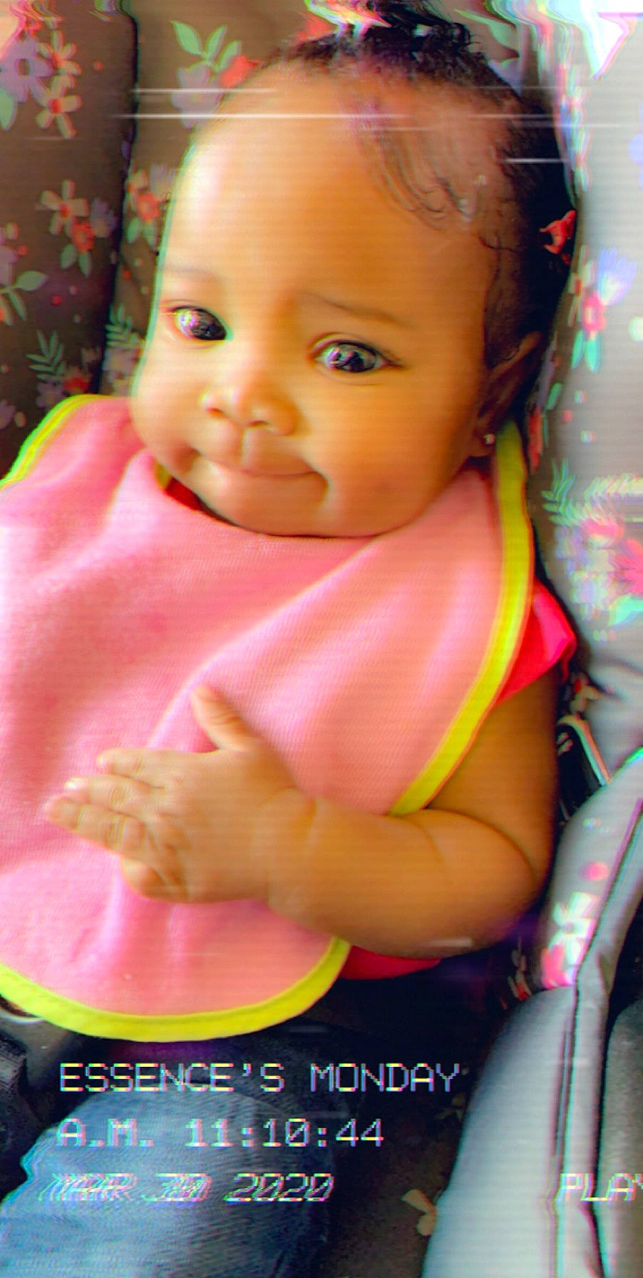 Harper is registered to the contest to win money with this photo: baby, baby_products, brown_hair, cheek, child, doll, face, head, iris, lip, person, pink, skin, toddler, toy