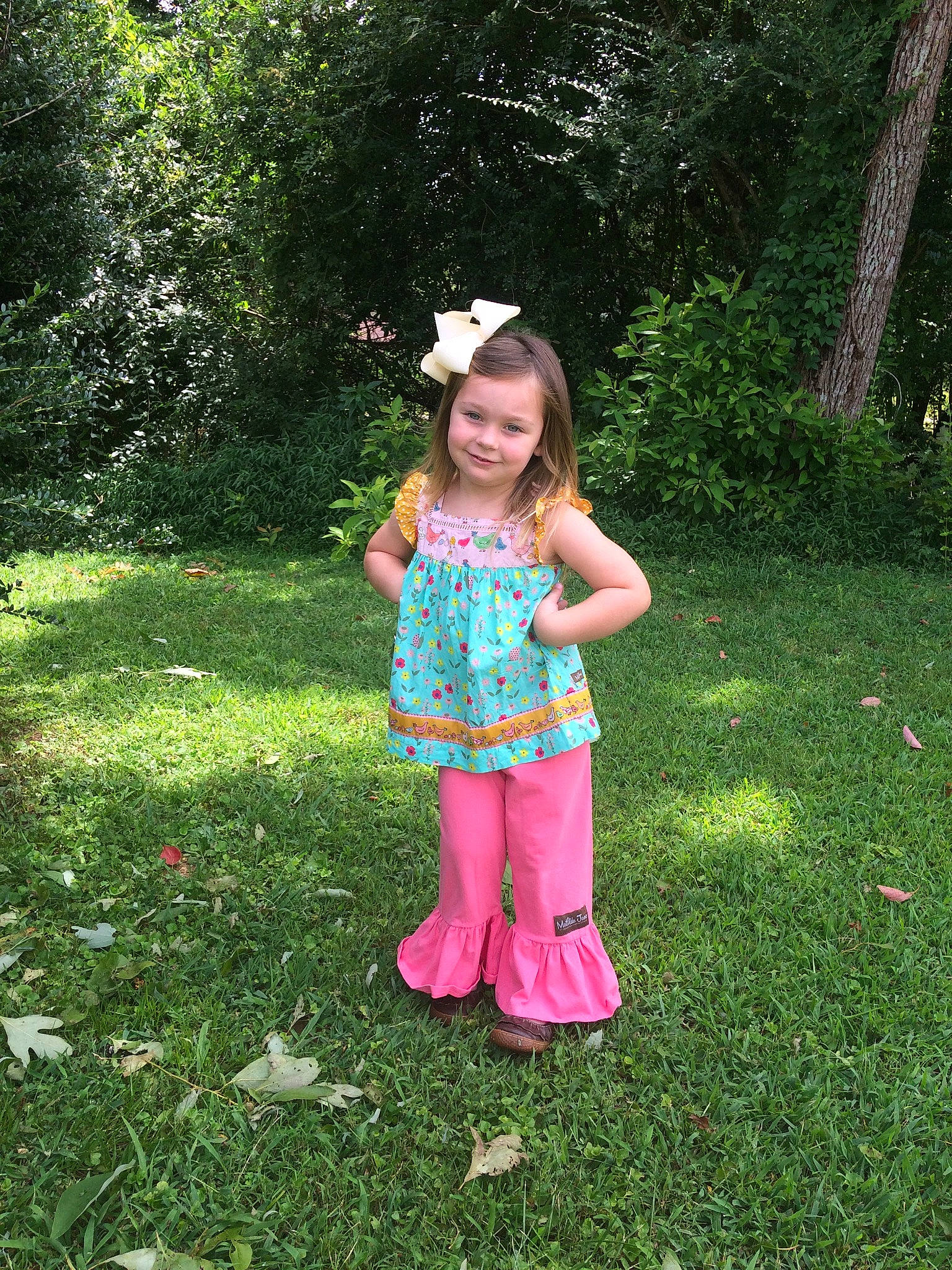 Kenzleigh joined the competition — help win amazing prizes! child, clothing, day, dress, flower, fun, garden, girl, grass, green, joy, lawn, meadow, person, pink, plant, play, standing, summer, toddler