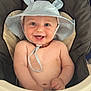 Timeo participe au concours pour gagner de l'argent avec cette photo : baby, smiling, hat, sun_hat, ears, cushion, seat, child, happy, cute, face, skin, mouth, teeth, eyes, hand, infant, portrait, indoor, chubby