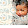 Zayden is registered to the contest to win money with this photo: baby, calm, child, cozy, cute, face, grey_clothing, head, indoors, infant, newborn, peaceful, person, portrait, resting, skin, sleeping, soft_background, wrapped, young