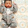 Zayden is registered to the contest to win money with this photo: baby, baby_clothes, blanket, child, cozy, cute, grey_clothing, hoodie, indoors, infant, lying_down, newborn, one_person, peaceful, portrait, resting, sleeping, small_hands, soft, warm