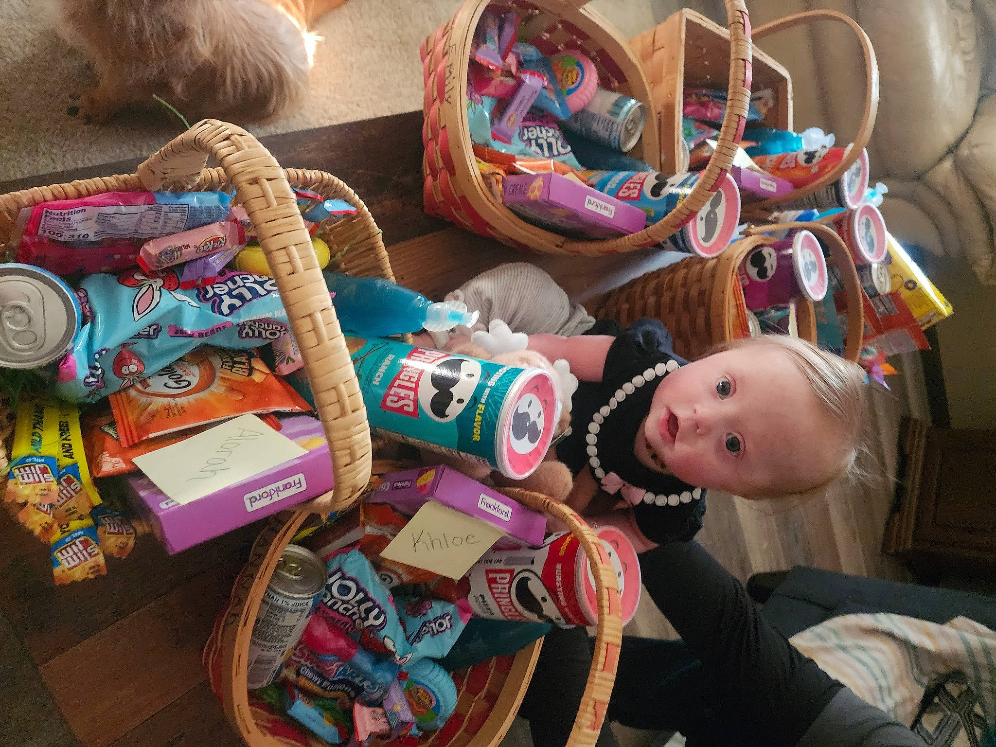 Ryleigh joined the competition — help win amazing prizes! art, bag, basket, child, collectable, collection, event, fashion_accessory, fun, linens, luggage_and_bags, person, room, stuffed_toy, surprise, textile, thread, toy, visual_arts, wood