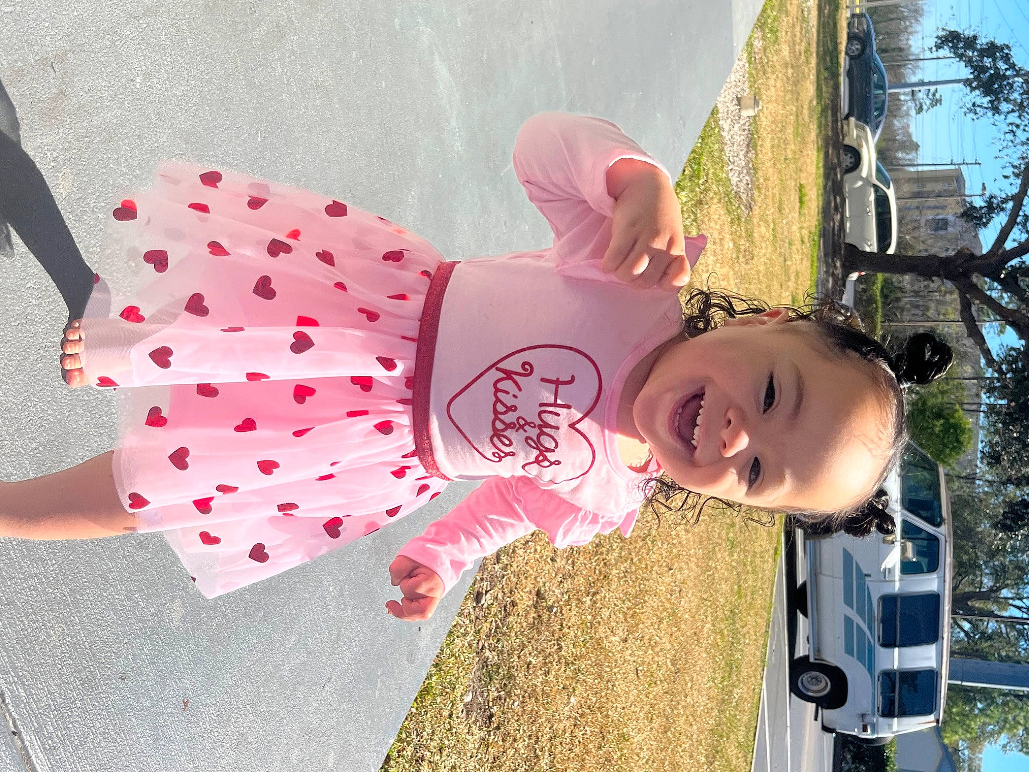 Bridget joined the competition — help win amazing prizes! auto_part, automotive_wheel_system, child, city, fashion_accessory, fun, happy, hat, joy, leisure, magenta, pattern, person, petal, pink, recreation, sky, smile, toddler, tree