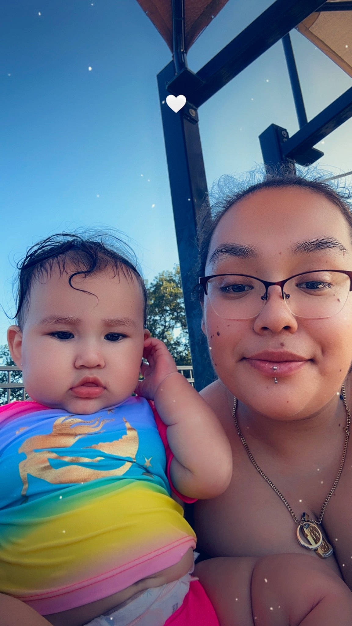 Mia is registered to the contest to win money with this photo: azure, cheek, chin, eye, face, facial_expression, flash_photography, fun, glasses, hairstyle, happy, human, iris, joy, leisure, nose, person, photograph, shoulder, skin