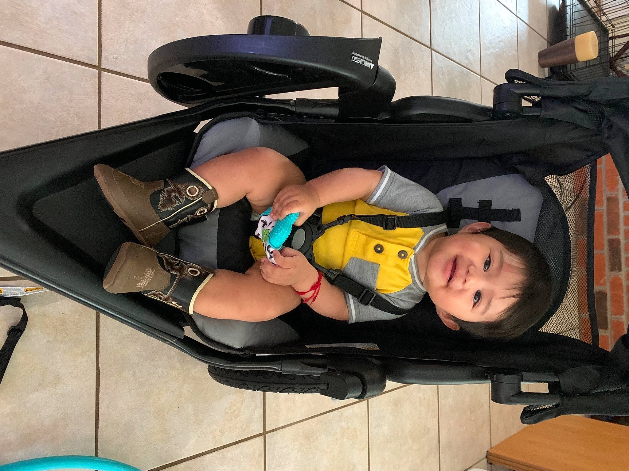 James joined the competition — help win amazing prizes! auto_part, automotive_design, automotive_exterior, automotive_wheel_system, baby_products, comfort, costume, fictional_character, fun, human_leg, joy, knee, motor_vehicle, person, personal_protective_equipment, sandal, shoe, smile, thigh, tire