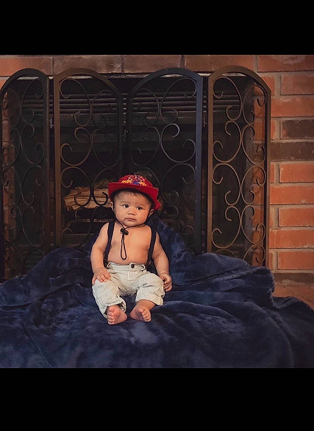 James joined the competition — help win amazing prizes! art, comfort, darkness, dress, fashion_design, flash_photography, flooring, formal_wear, fun, headpiece, human_leg, magenta, painting, pattern, person, room, sitting, tints_and_shades, toddler, vintage_clothing