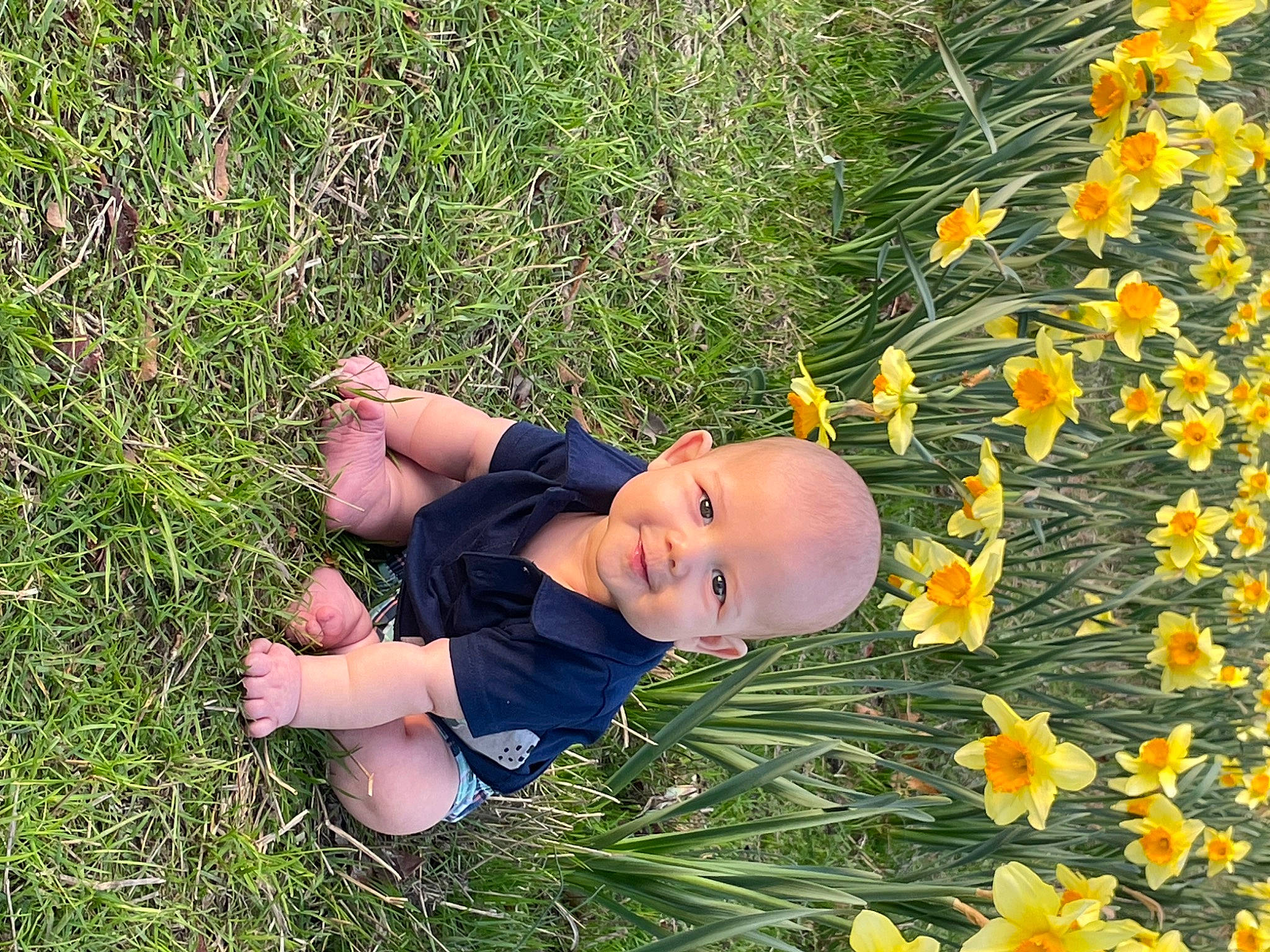 Mac joined the competition — help win amazing prizes! baby, baby_toddler_clothing, botany, child, flower, flowering_plant, grass, groundcover, happy, hat, joy, leaf, meadow, people_in_nature, person, petal, plant, shrub, smile, spring