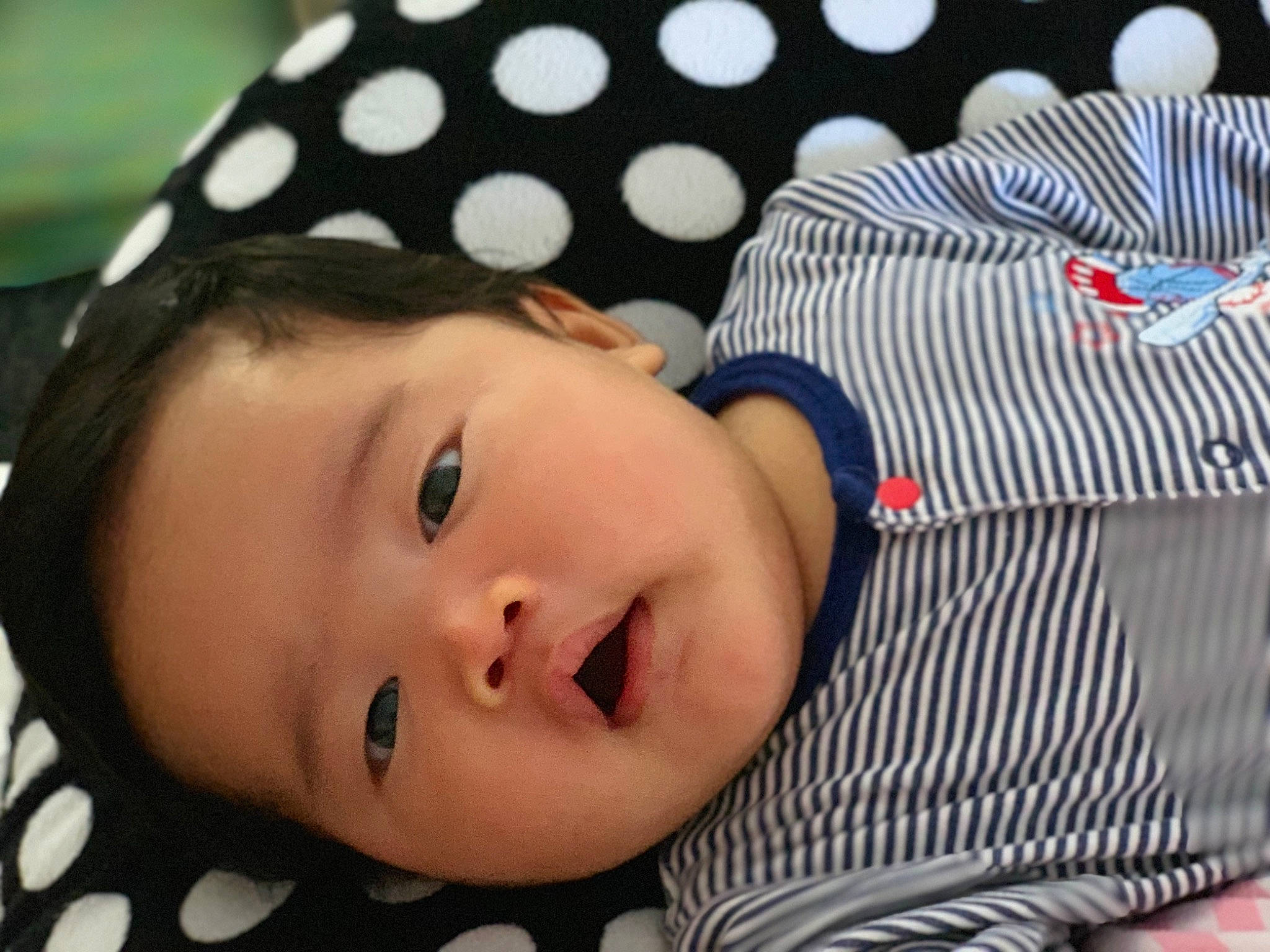 Kalel is registered to the contest to win money with this photo: baby, cheek, child, nose, pattern, person, skin, toddler