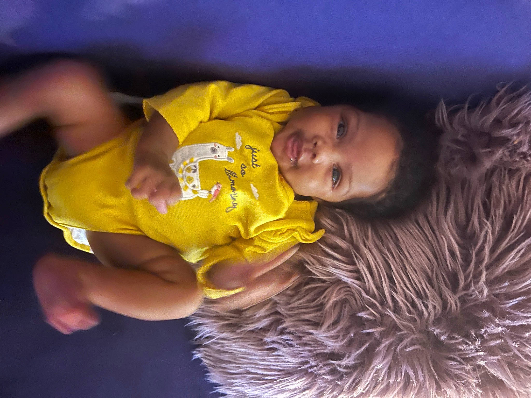 Phallon joined the competition — help win amazing prizes! baby, child, eye, face, fun, fur, grass, hairstyle, happy, leisure, night, person, plant, sitting, smile, t_shirt, toddler, tree