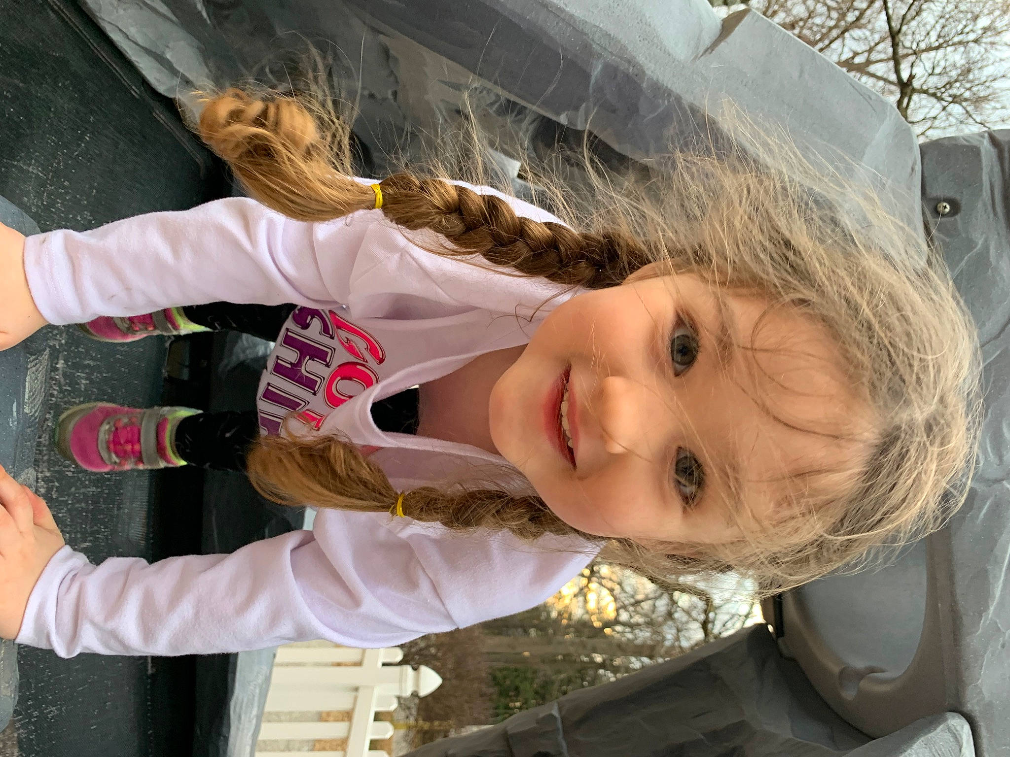 Sawyer joined the competition — help win amazing prizes! beauty, child, facial_expression, fun, grass, hairstyle, happy, joy, leisure, mouth, person, photograph, portrait_photography, recreation, skin, smile, toddler, tree, vacation, white