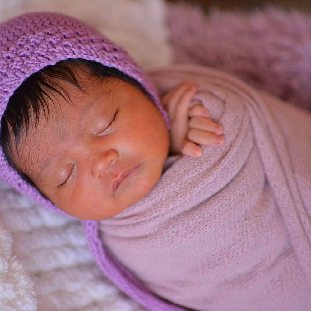 Mariyah is registered to the contest to win money with this photo: beauty, cheek, child, close_up, eye, girl, hand, infant, lip, nose, person, pink, purple, skin, sleep, toddler