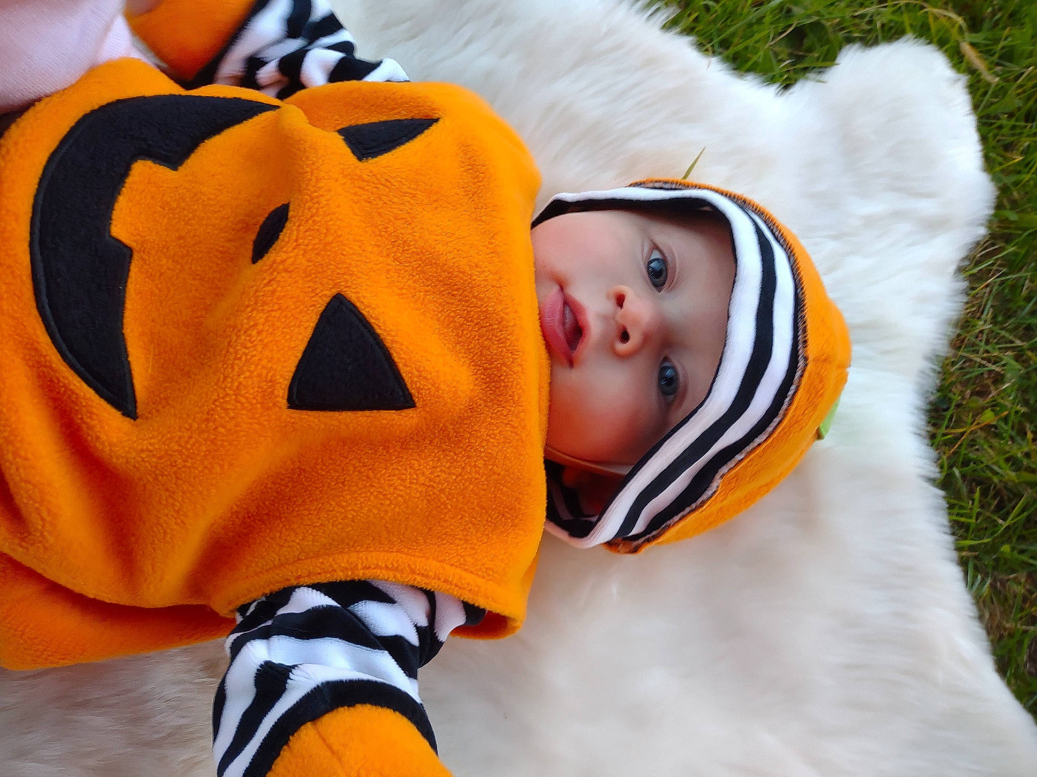 Charles joined the competition — help win amazing prizes! baby, baby_products, baby_sleeping, baby_toddler_clothing, carmine, child, comfort, fun, fur, happy, headgear, headwear, linens, orange, pattern, person, room, sleeve, toddler, white