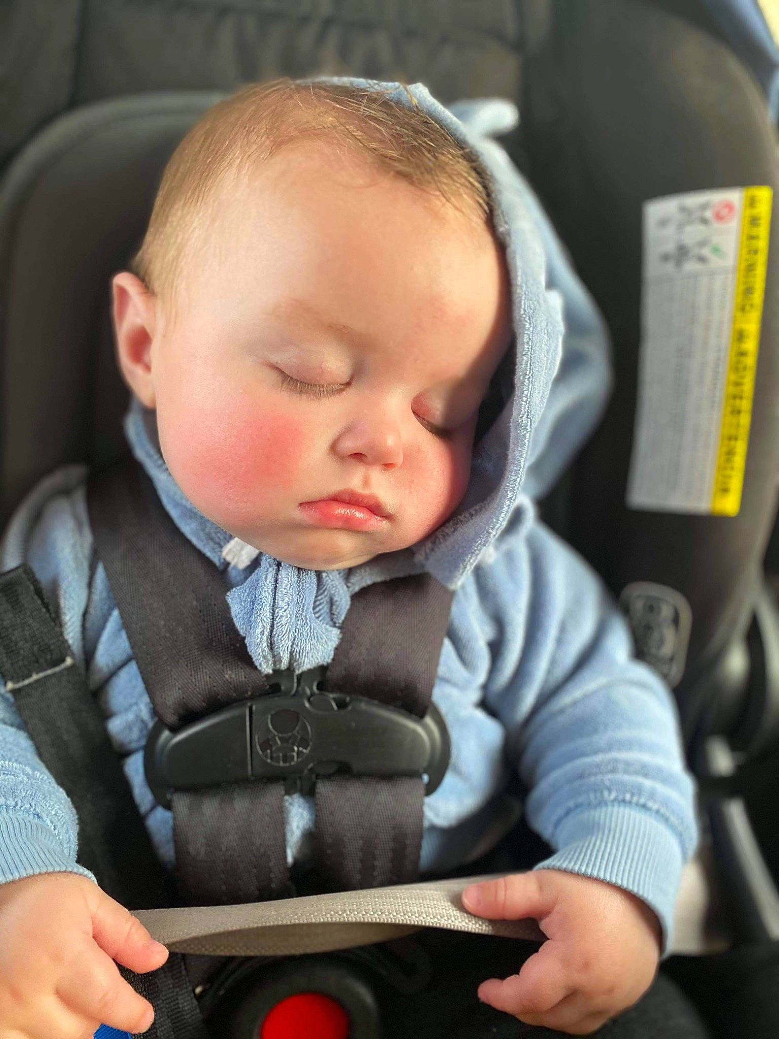 Jaxtyn joined the competition — help win amazing prizes! baby, baby_carriage, baby_in_car_seat, baby_toddler_clothing, car_seat, chair, cheek, child, comfort, eyebrow, finger, hand, iris, mouth, nose, person, product, seat_belt, skin, sleeve