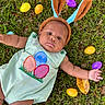 Maddox joined the competition — help win amazing prizes! baby, bodypart, clothing, egg, face, finger, food, grass, hand, happy, hat, head, lawn, person, photography, plant, portrait, purple, smile, sweets