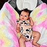 Harlie joined the competition — help win amazing prizes! baby, blanket, child, clothing, cute, face, feet, furniture, hand, head, indoors, infant, legs, mickey_mouse, onesie, pink, portrait, soft, texture, yellow
